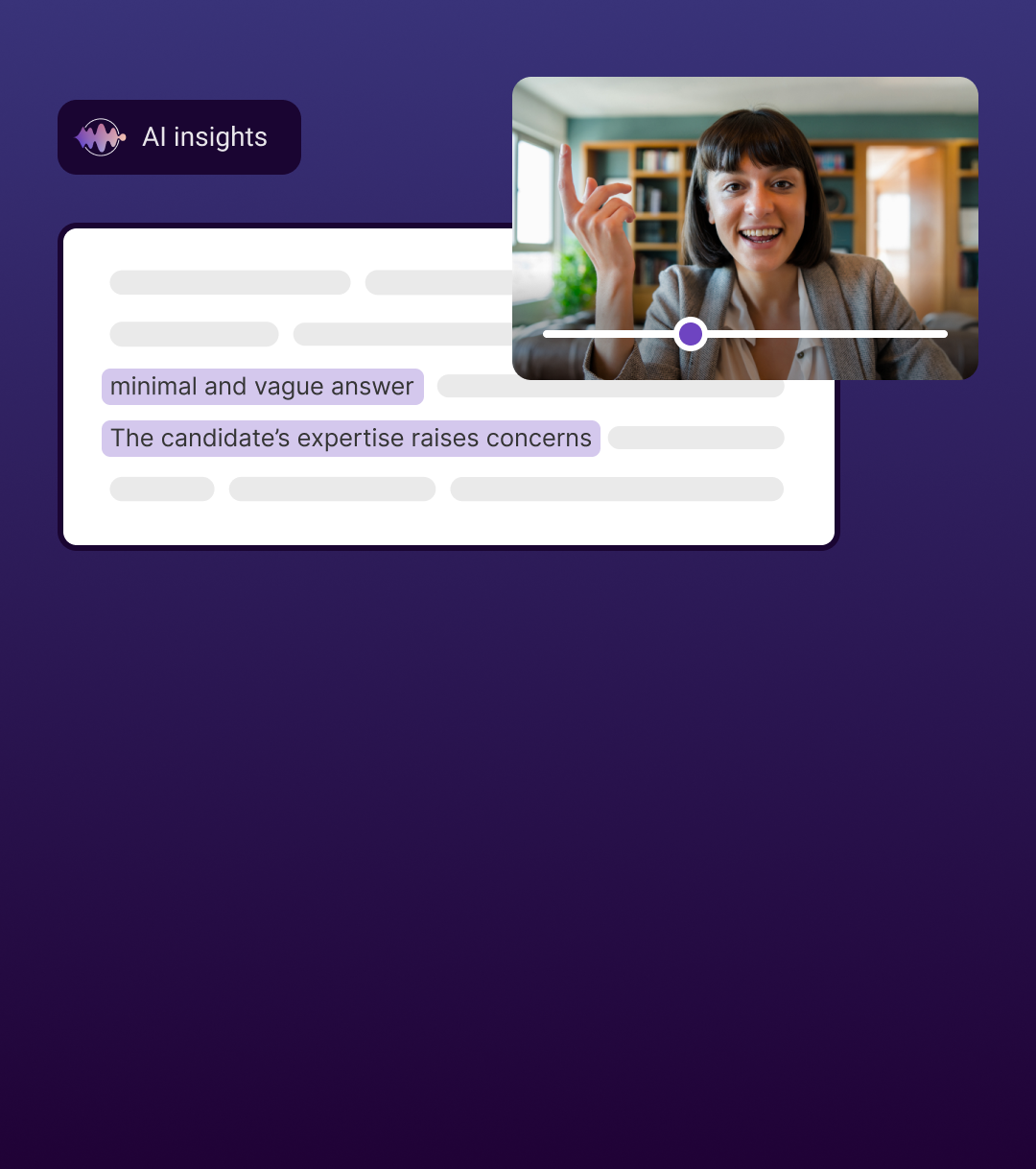 Video/audio record analysis