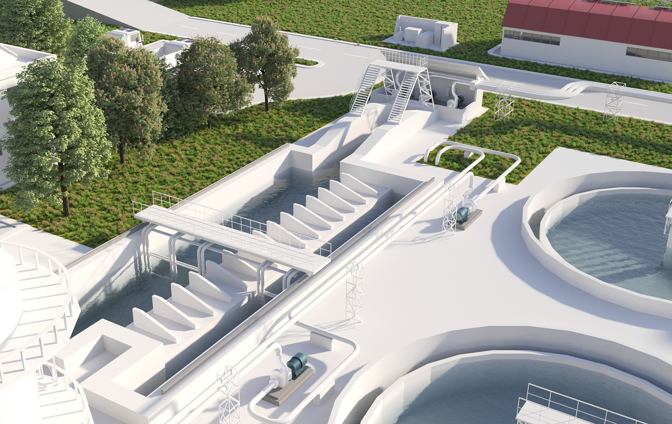 Finalized city model. View F.