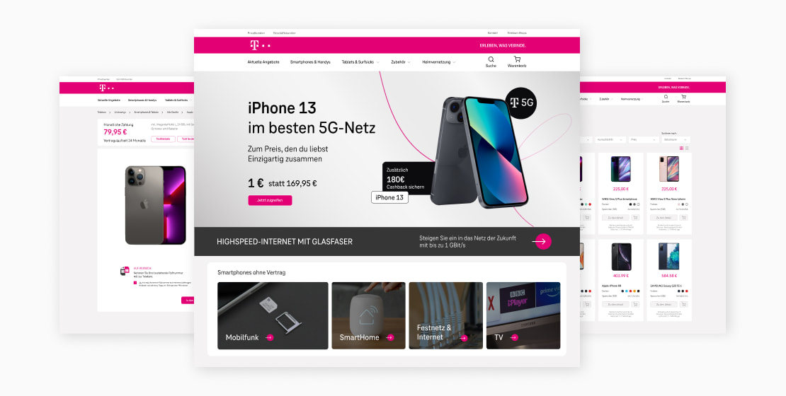 T-Mobile's home page