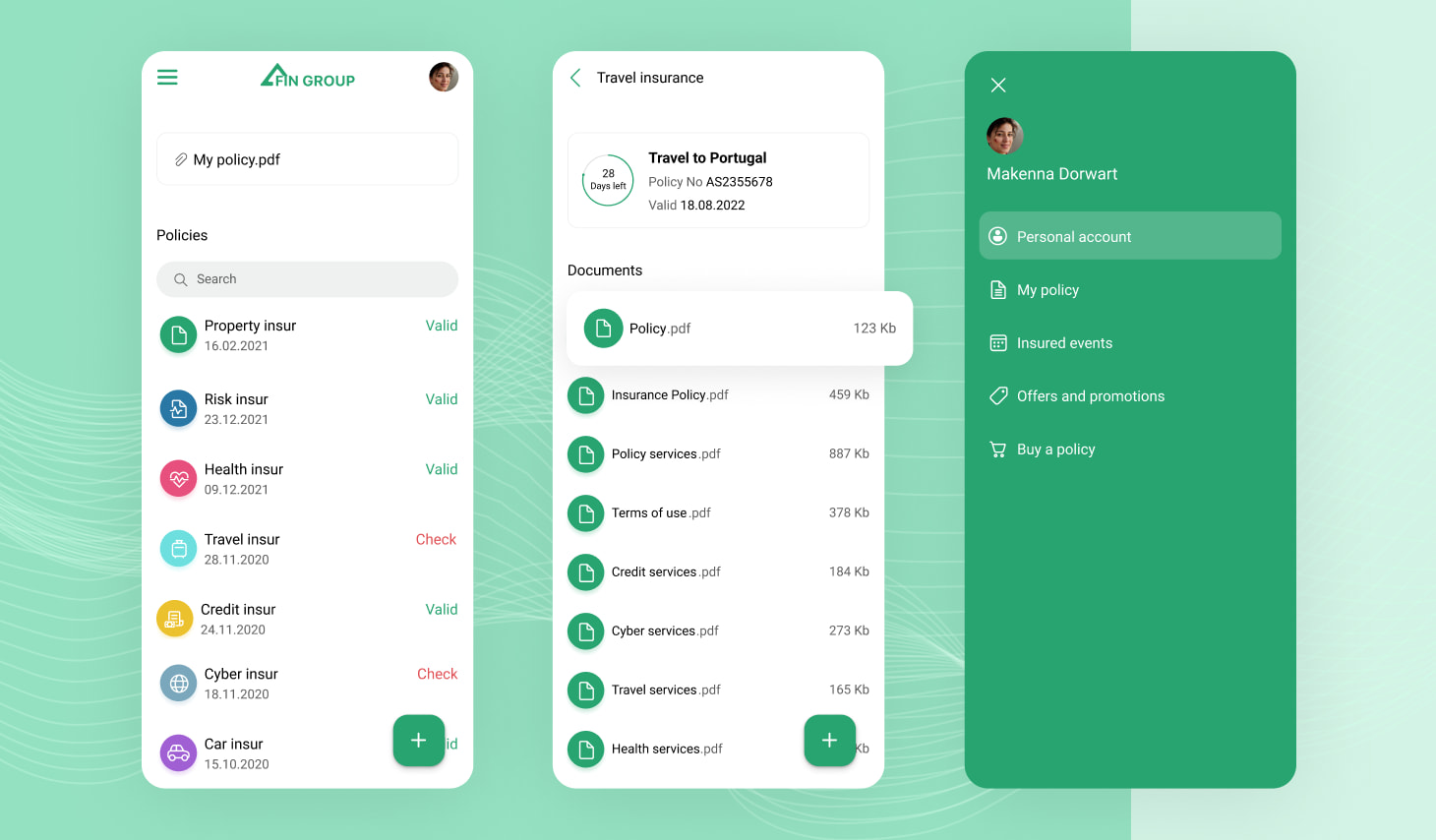 Cross-platform insurance system preview