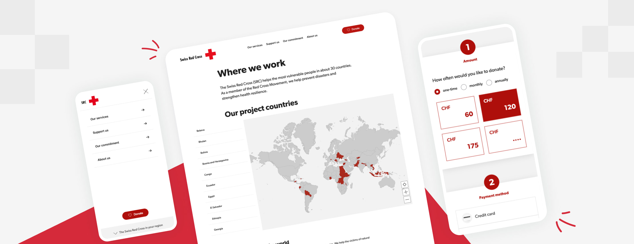 Eine Website für eine humanitäre Organisation