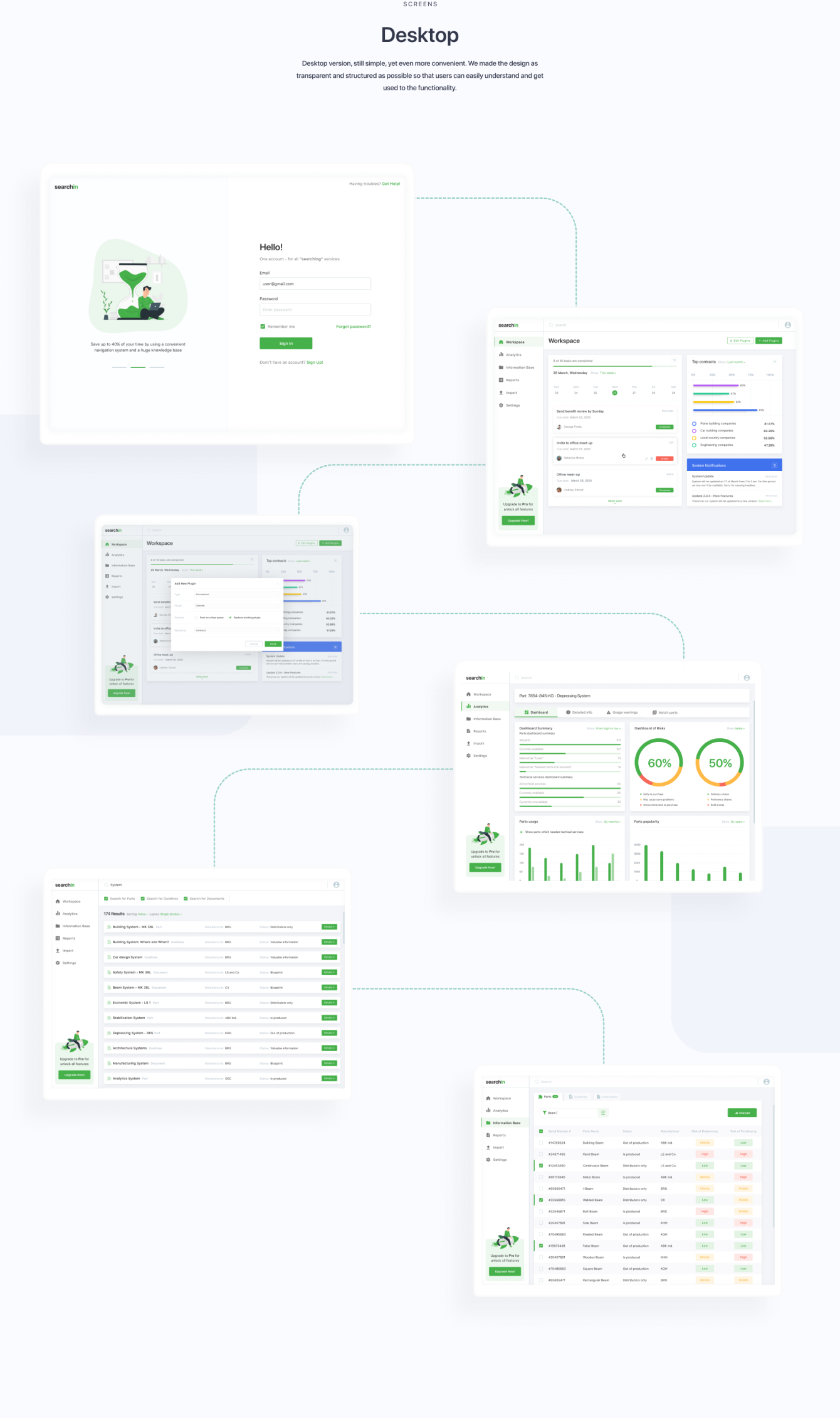 UI/UX Design of an Information and Analytics Platform by Andersen